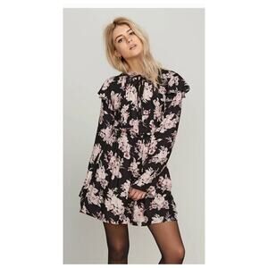 Volcom Women’s Black Heart Stoned Dress Size S Mini Dress EUC Rocker Style